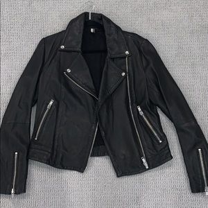Topshop real leather jacket